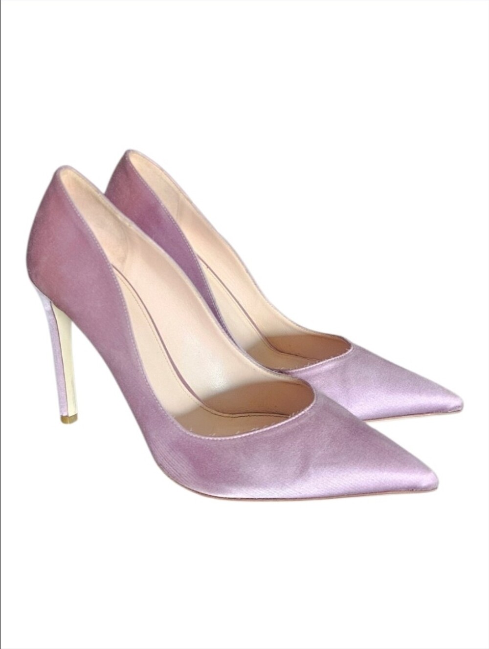 CUSHNIE ET OCHS | Lavender Satin Pointed Toe Pumps EU 40 / US 10